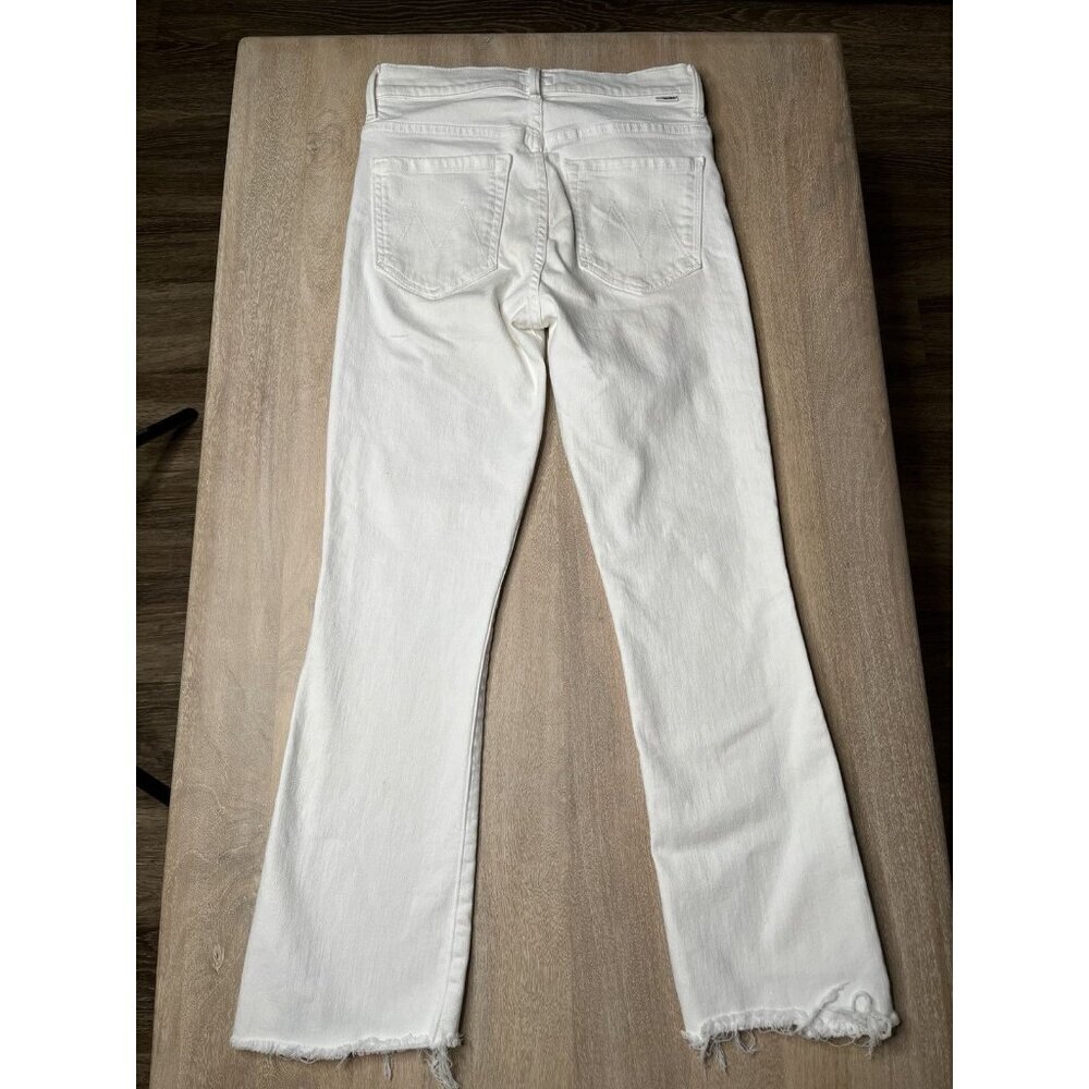 MOTHER The Insider Crop Step Fray in Fairest of Them All White Size 26 - Picture 9 of 12